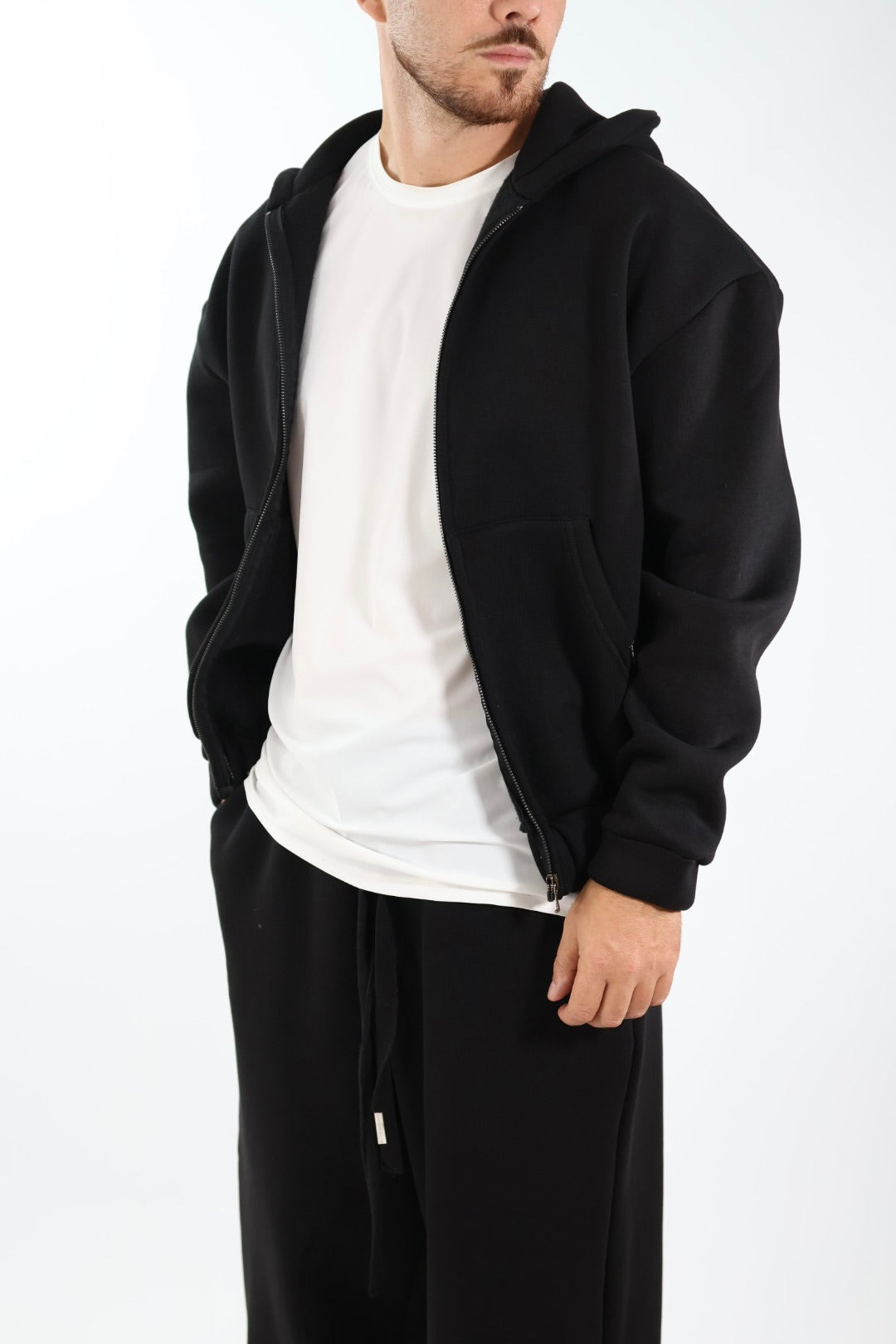 Felpa FL30 zip cappuccio conceptual WHY NOT BRAND
