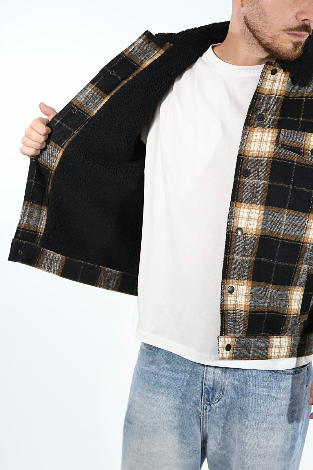 Giacca quadri imbottita 464 ONLY E SONS