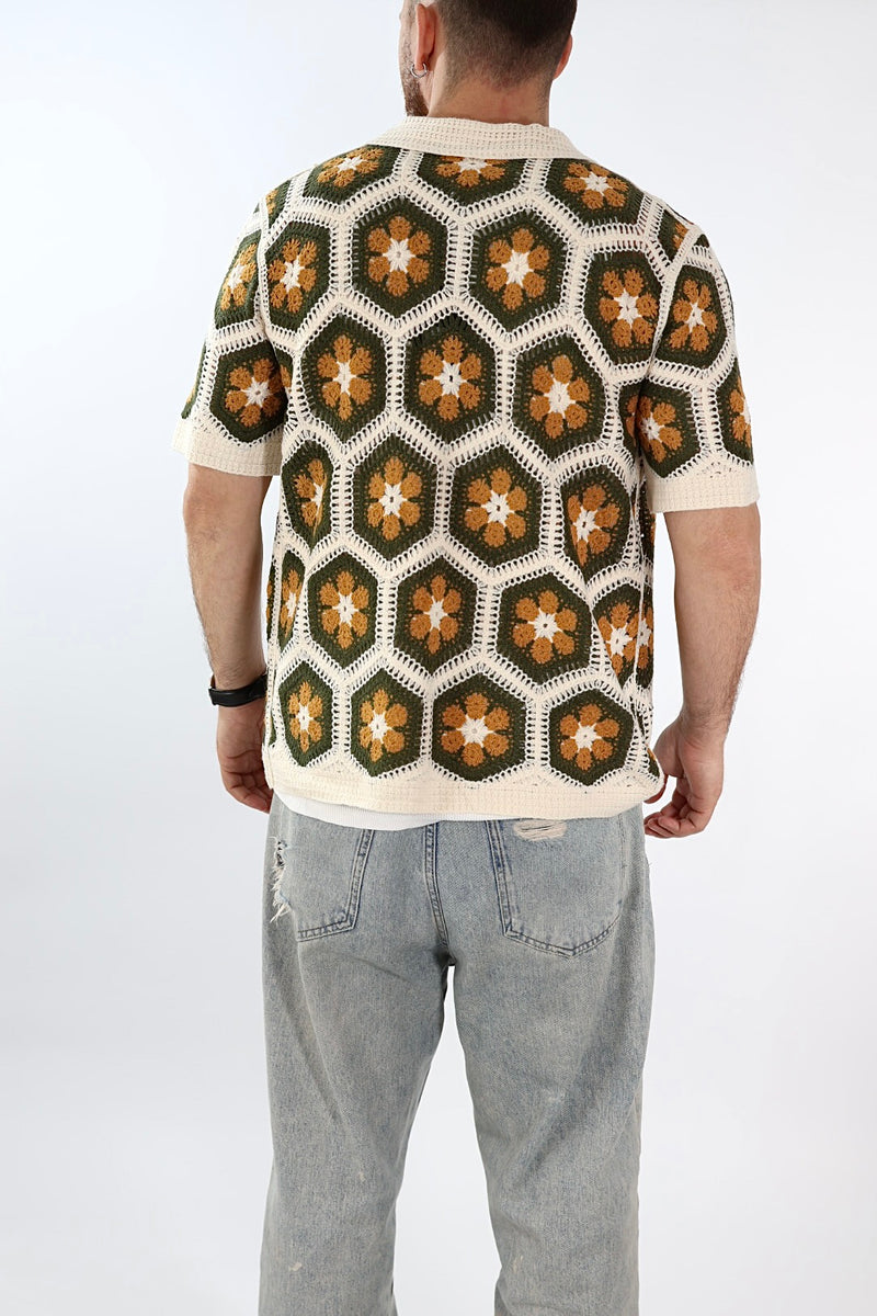 Polo in maglia crochet 030 J.W