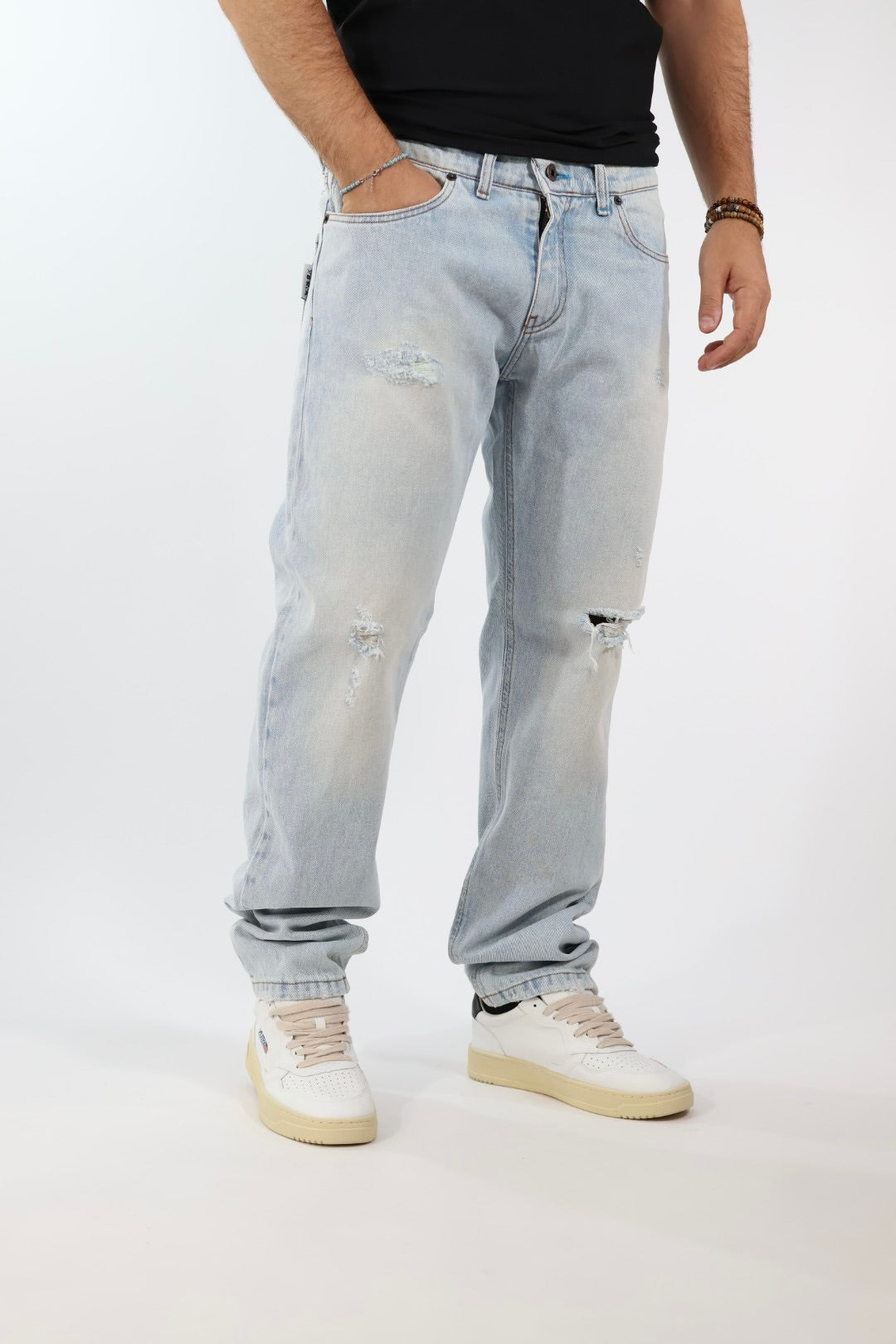 Jeans regular scritte 003 BERNA
