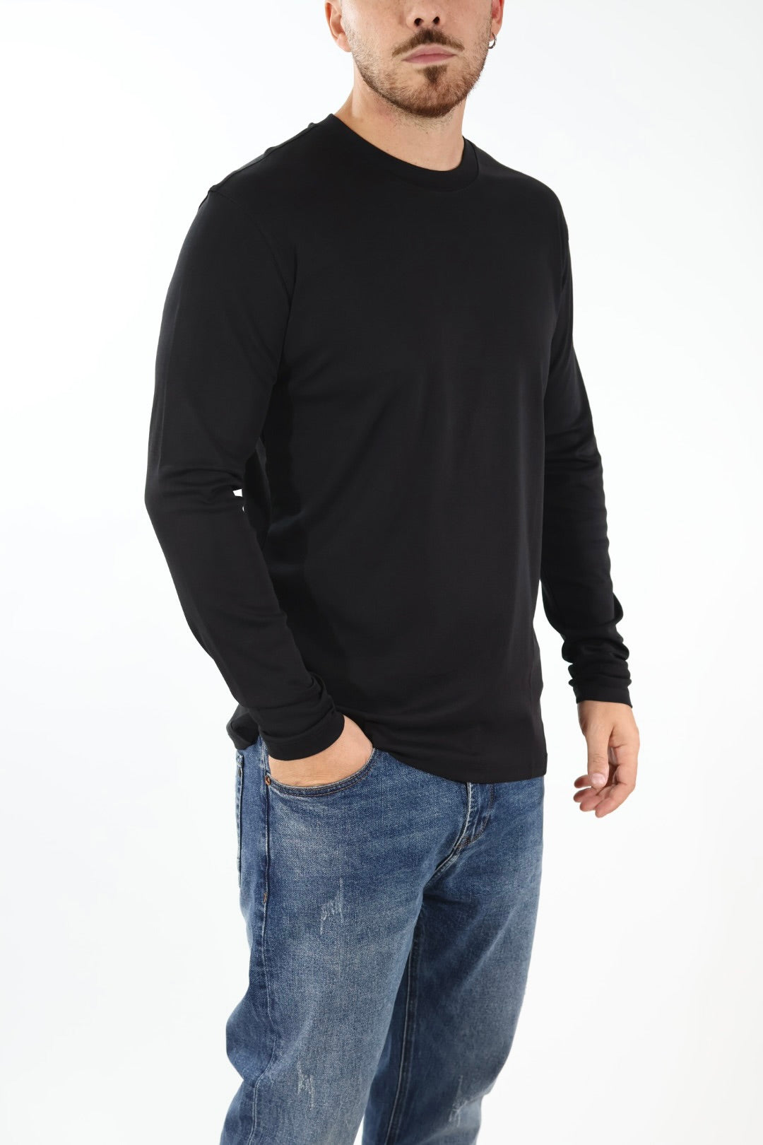 T-shirt basica m/l cotone 318F GIANNI LUPO