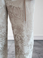 Pantalone devorè in velluto  ricamato 143 BERNA