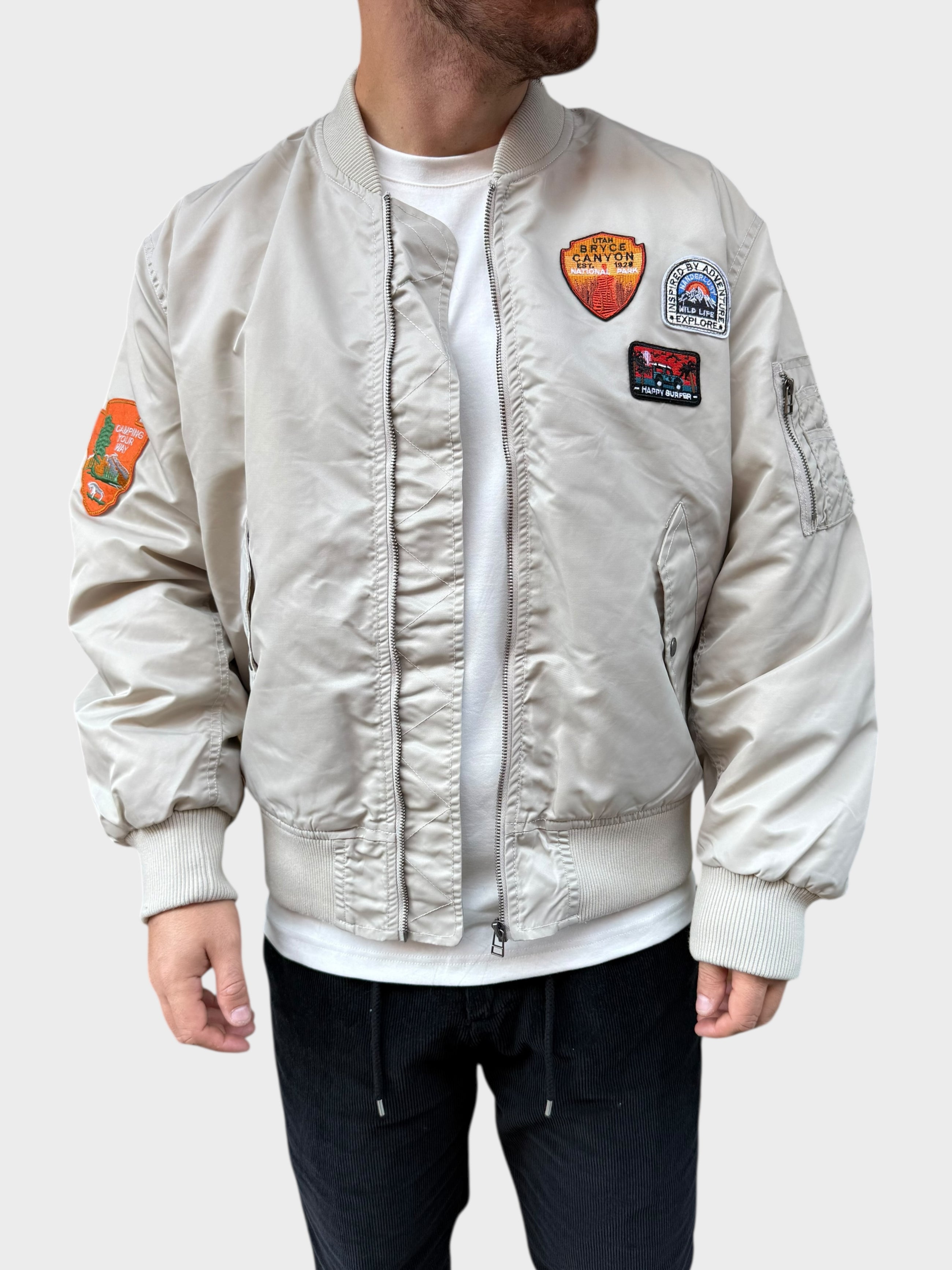 Giubbotto bomber senza cappuccio patch 298 BERNA