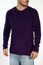 Maglione MACOMER9 viola giro bouclé BL11