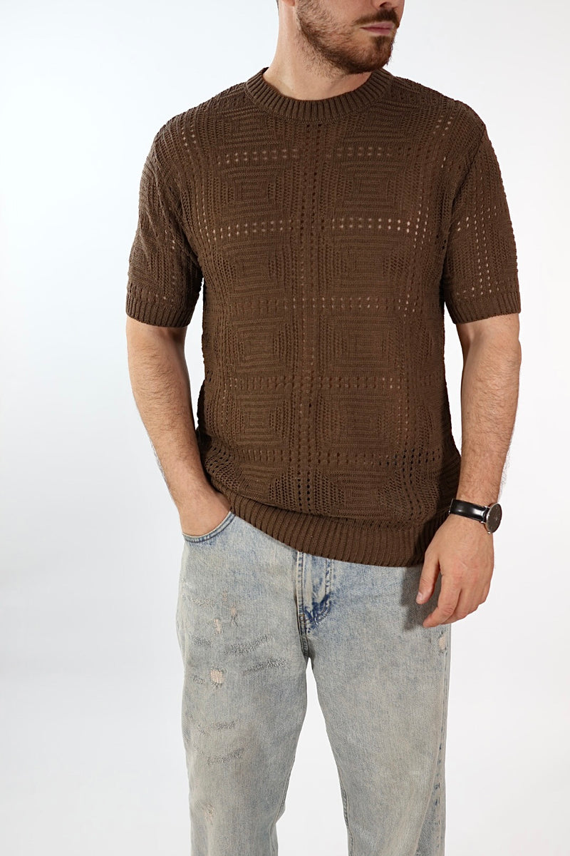 T shirt in maglia traforata 506 J.W
