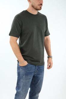 T-shirt basica viscosa verde   505L GIANNI LUPO