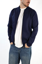 Maglioncino M14 blu lupetto full  zip OVERD
