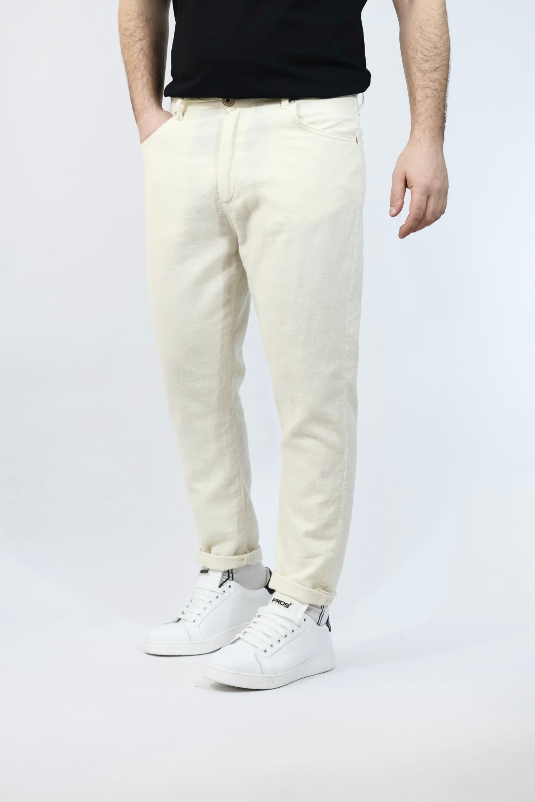 Pantalone cropped lino maracana 209 BERNA