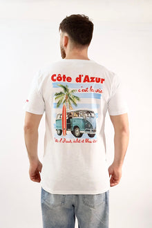 T-shirt stampa cote d’azur A1919 SUPERCULTURE