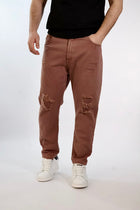 Pantalone cropped Maracana destroyed 077 BERNA
