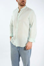 Camicia lino/cotone collo coreana C25 OVER-D