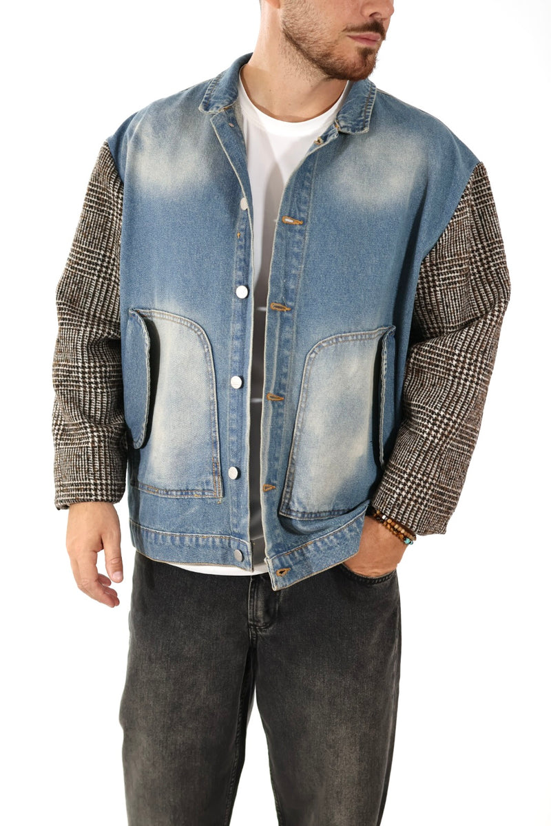 Giubbotto denim combinato J84
