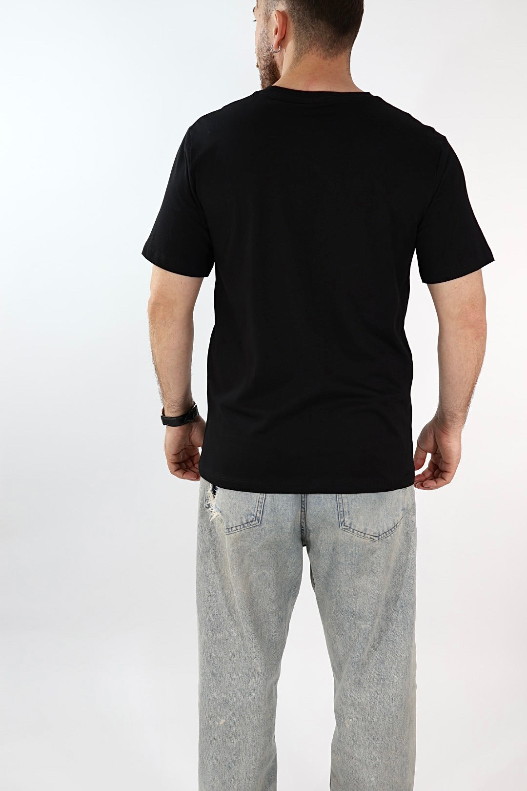 T shirt scritta ricamo 6031 J.W