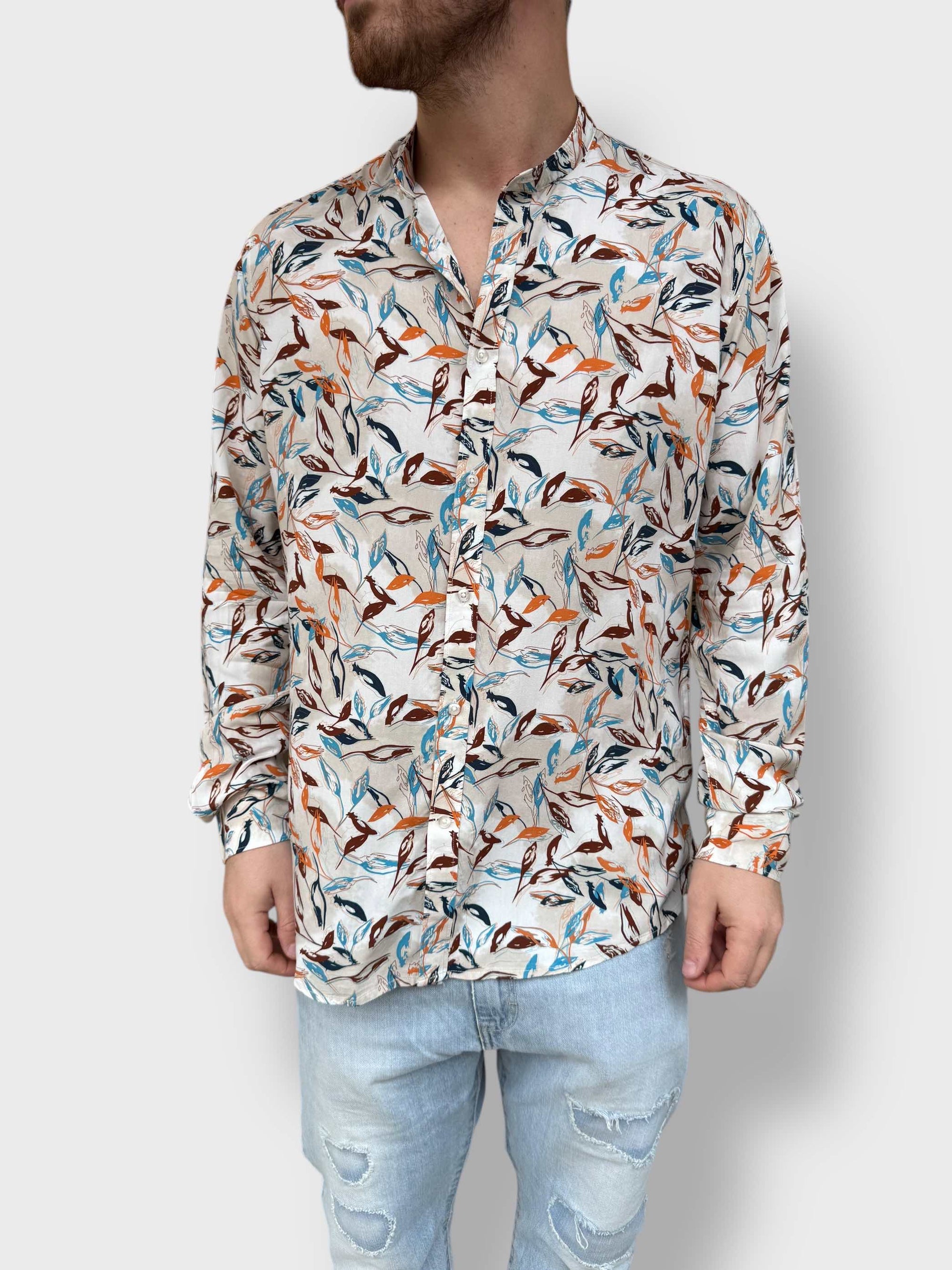 Camicia viscosa floreale OVERD