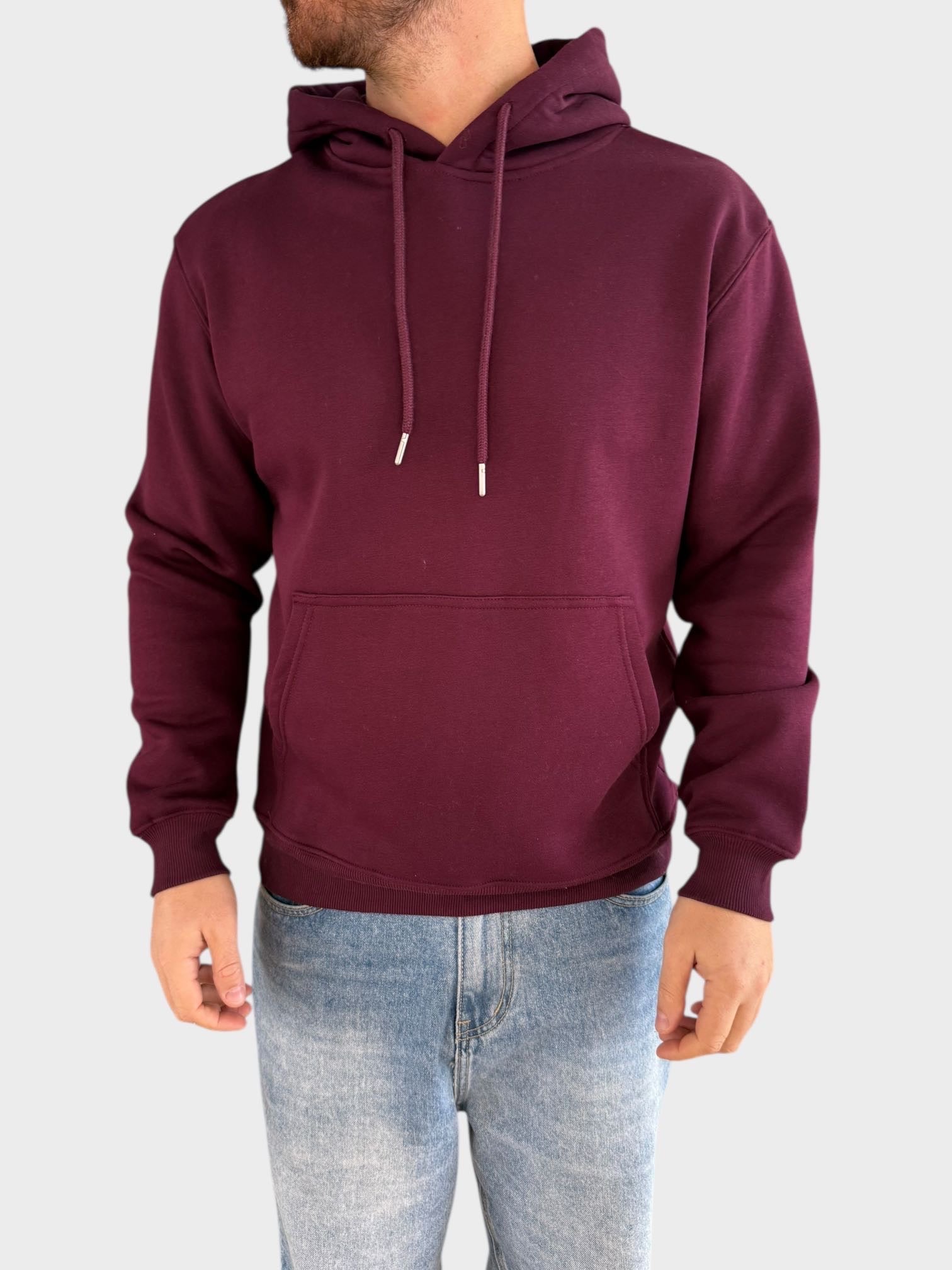 Felpa cappuccio basic 0028  LANDEK