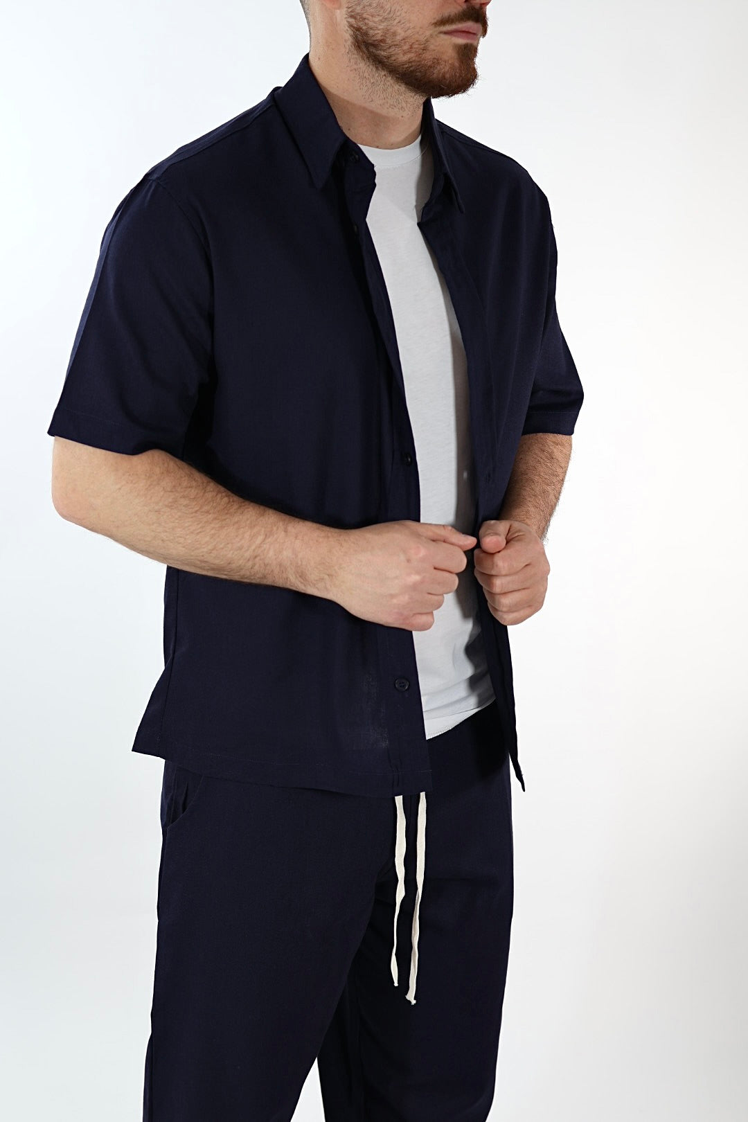 Completo lino camicia+pantalone  1046 J.W