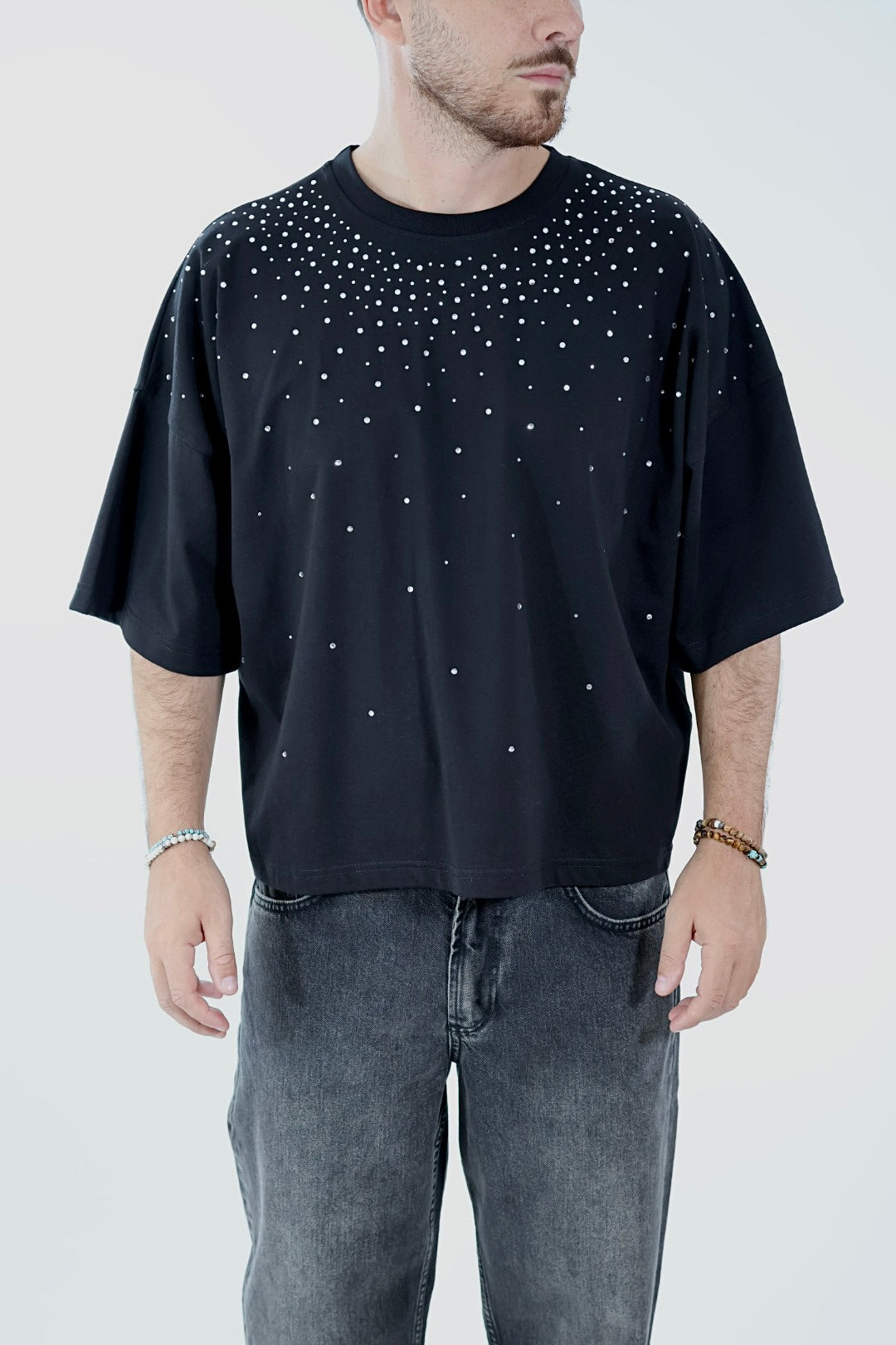 T shirt cropped strass 083 BERNA