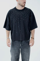 T shirt cropped strass 083 BERNA