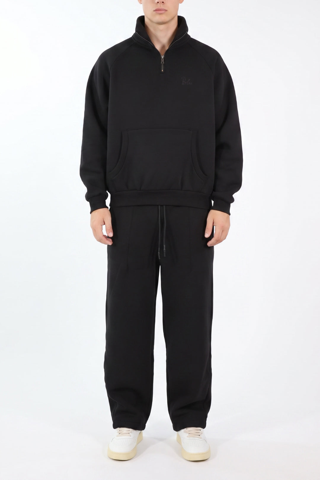 Felpa mezza zip bl26010001 BL11
