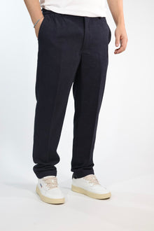 Pantalone P02 lana slim fit blu  OVERD