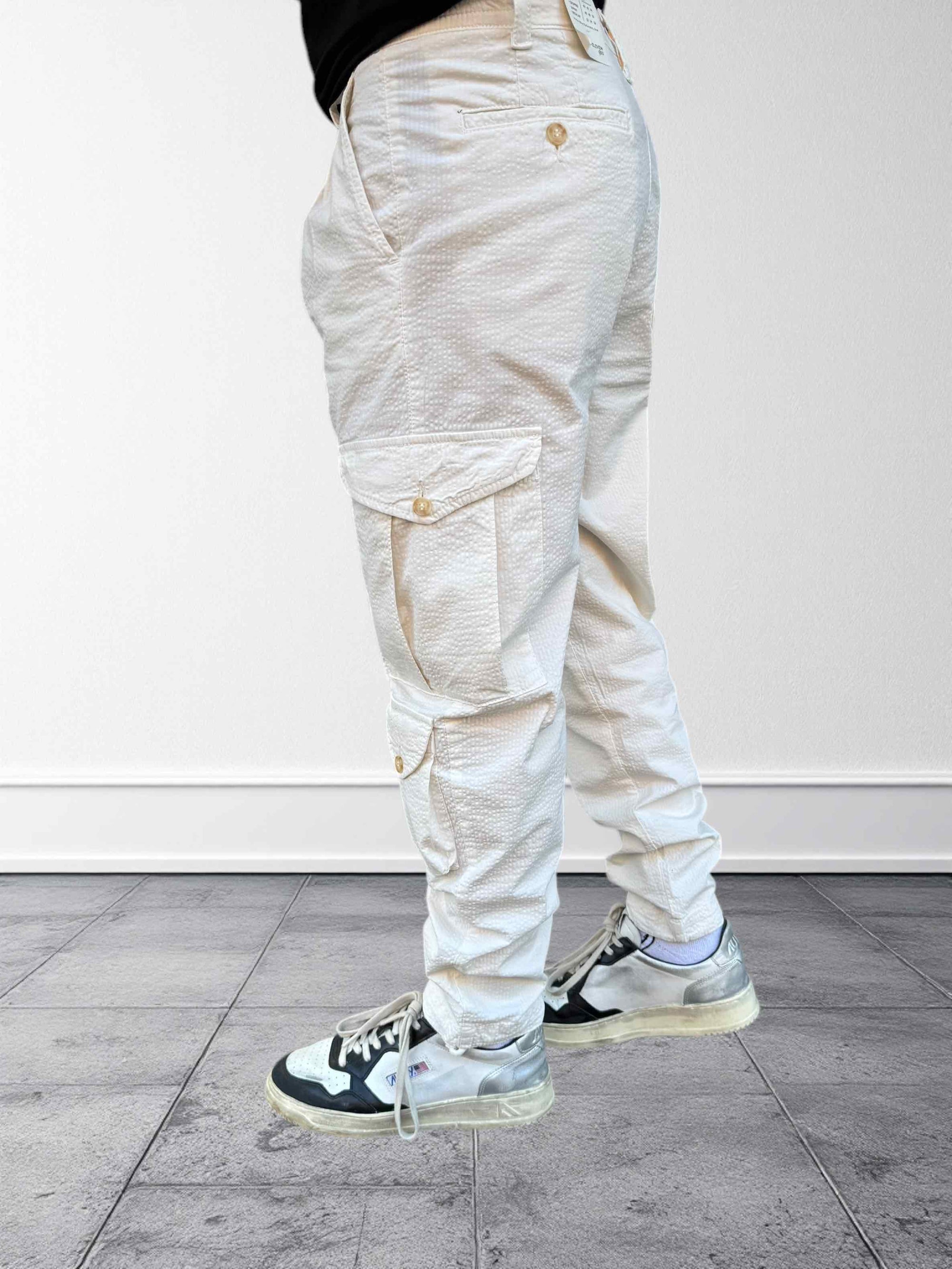 Pantalone cargo goffrato BL11
