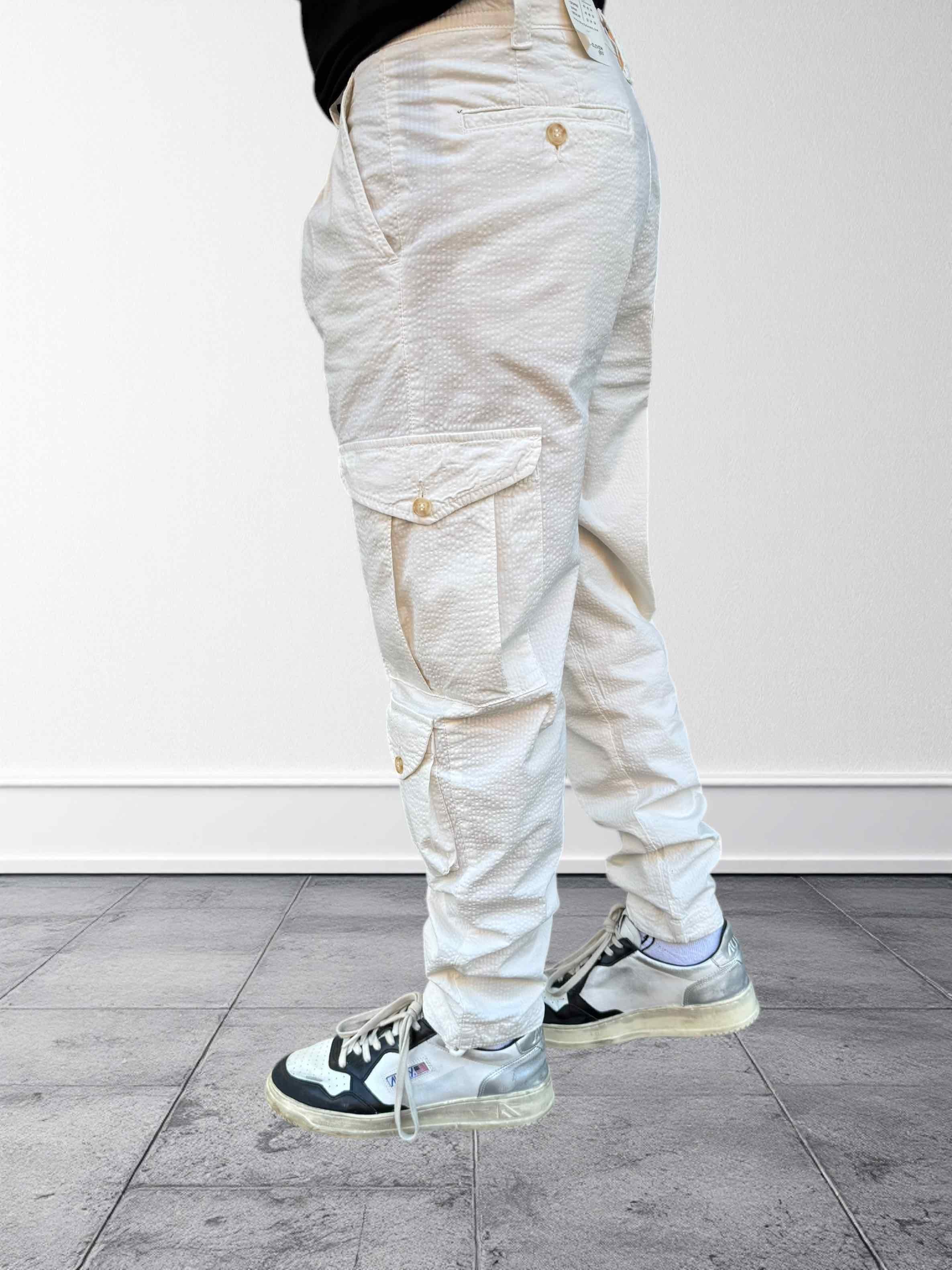 Pantalone cargo goffrato BL11