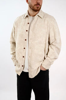 Camicia paisley lino/cotone ricamato 291 BERNA