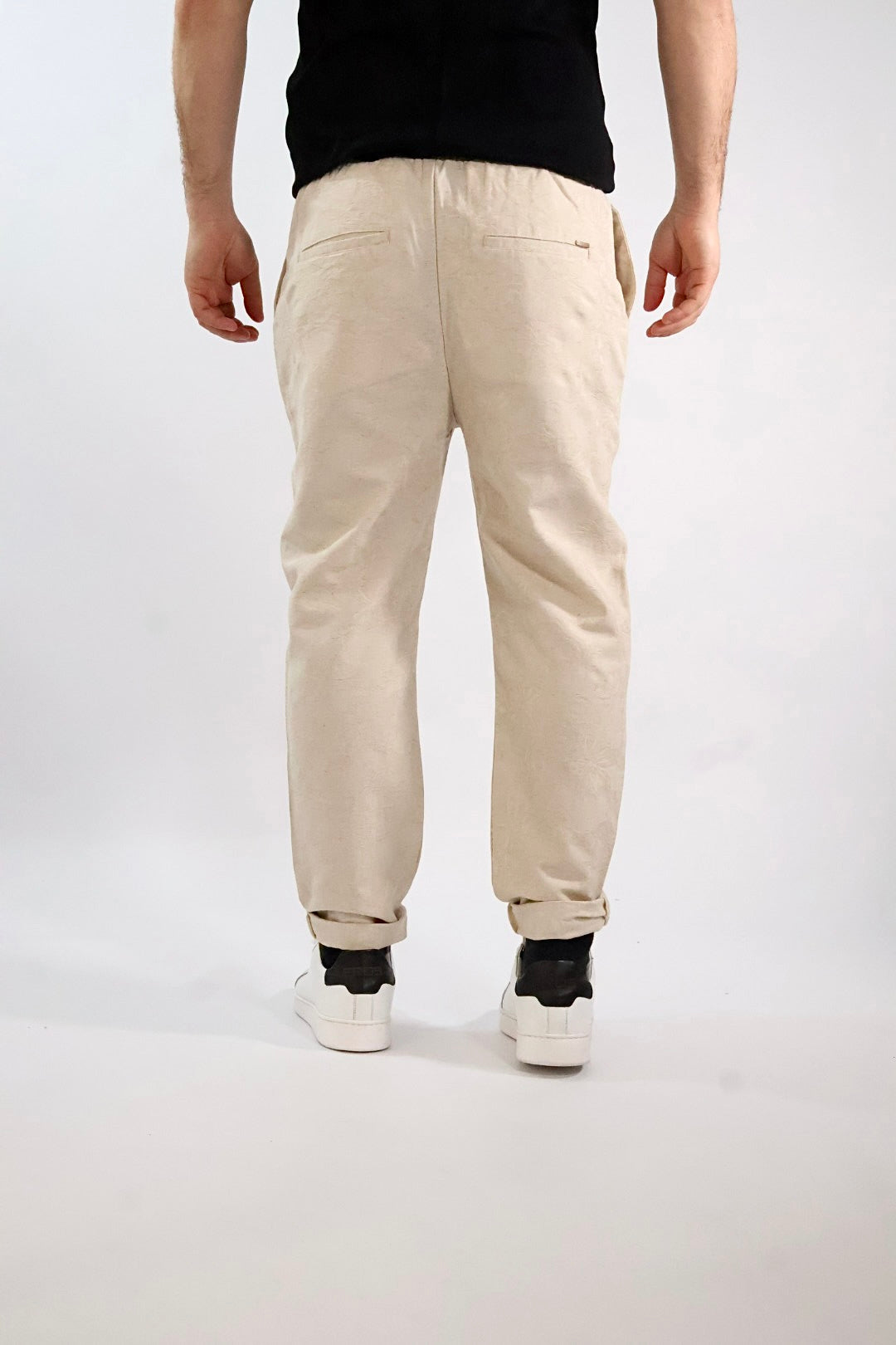 Pantalaccio ricamato misto lino  015TB GIANNI LUPO