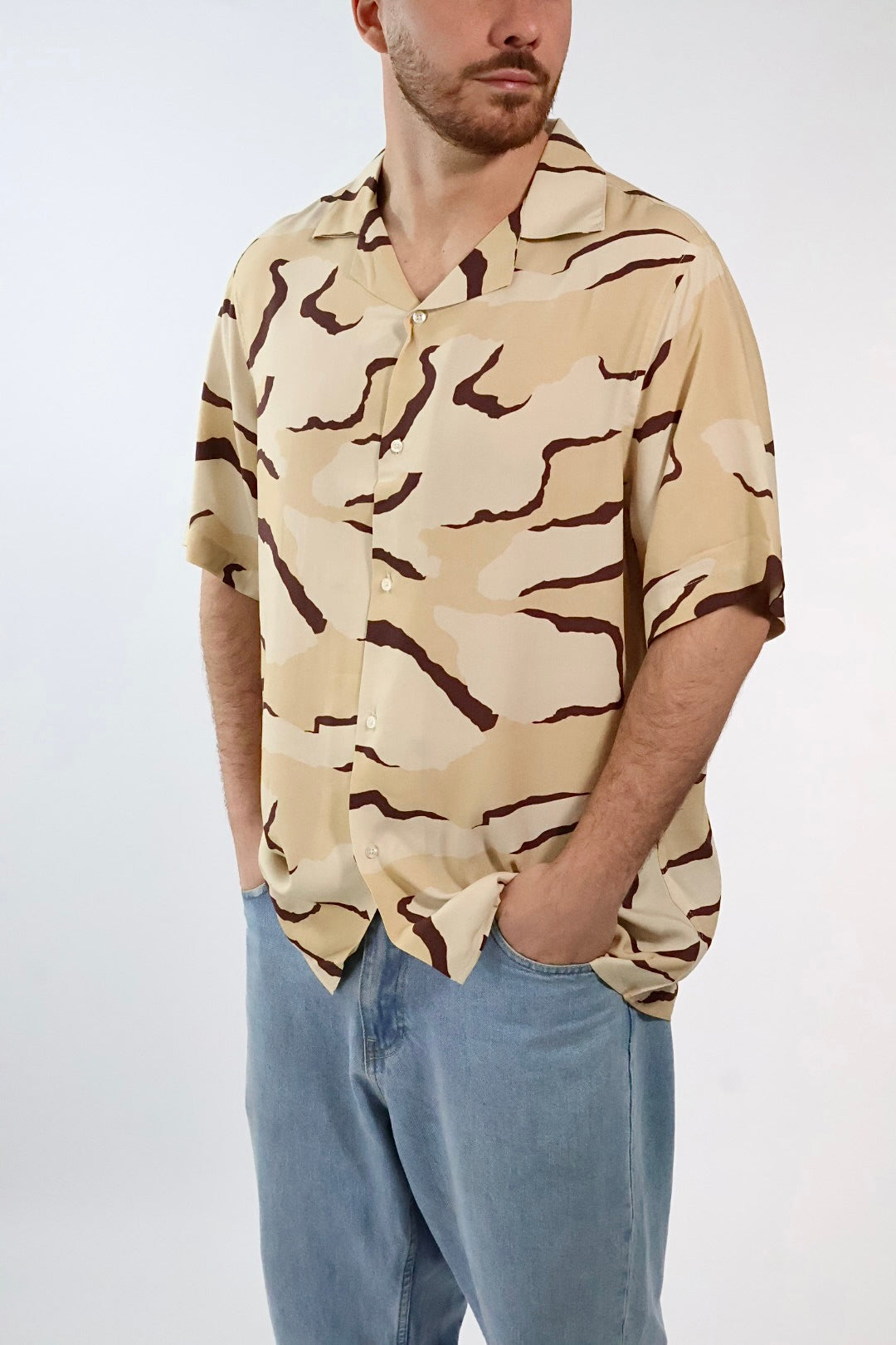 Camicia viscosa m/m C50 OVER-D