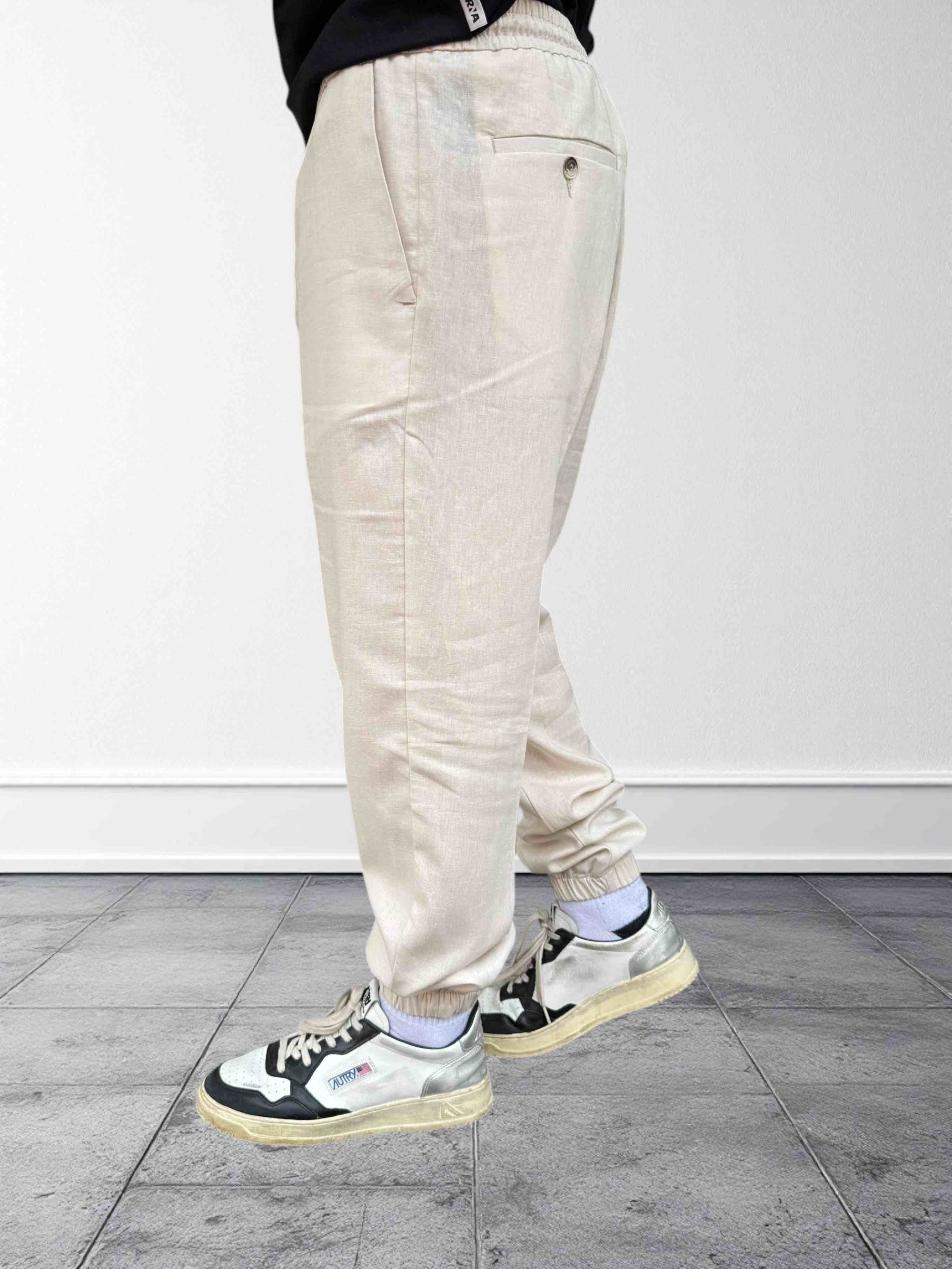 Pantalaccio jogger lino slim fit  OVERD