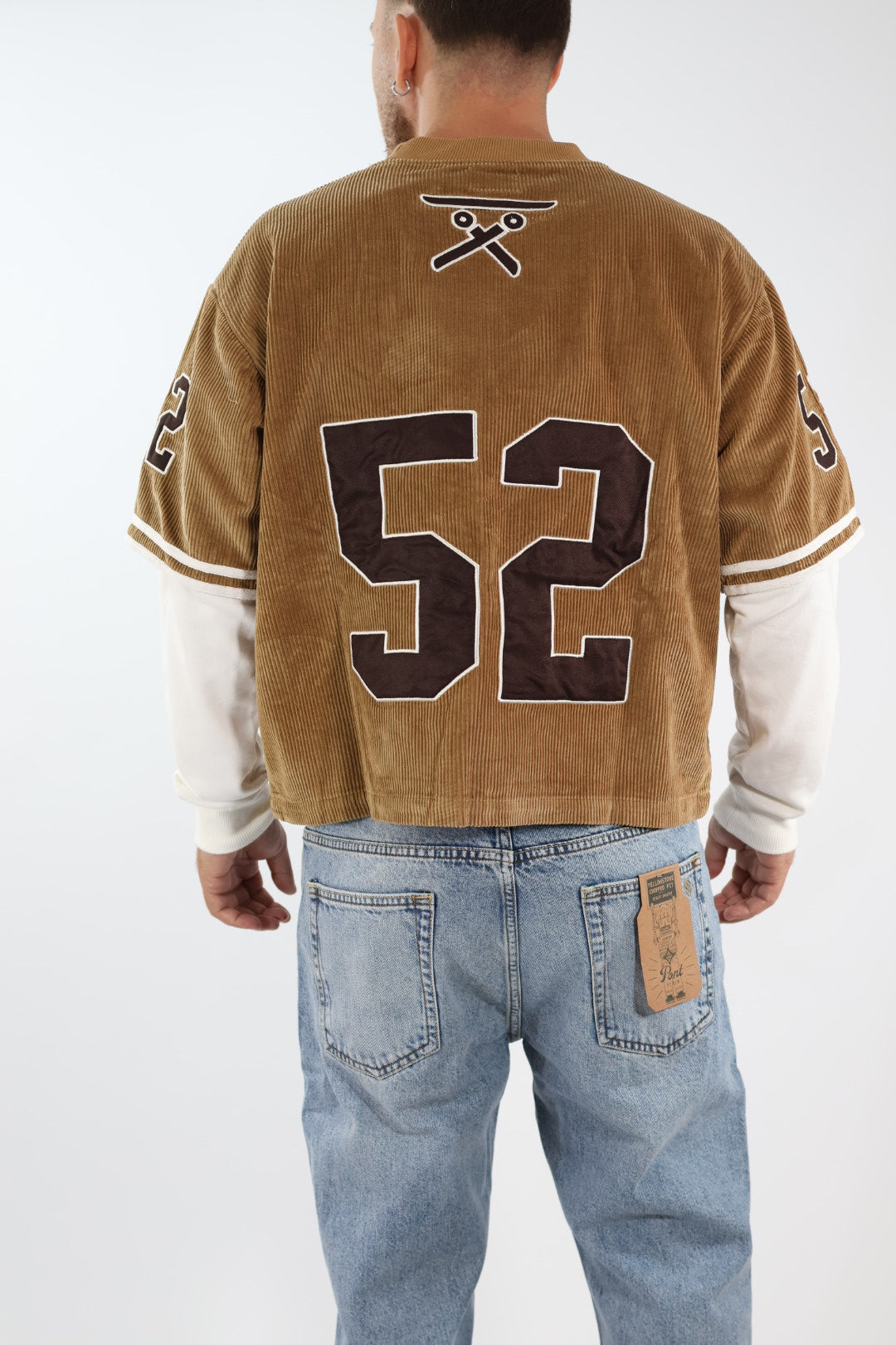 T-shirt baseball cropped velluto 364 BERNA