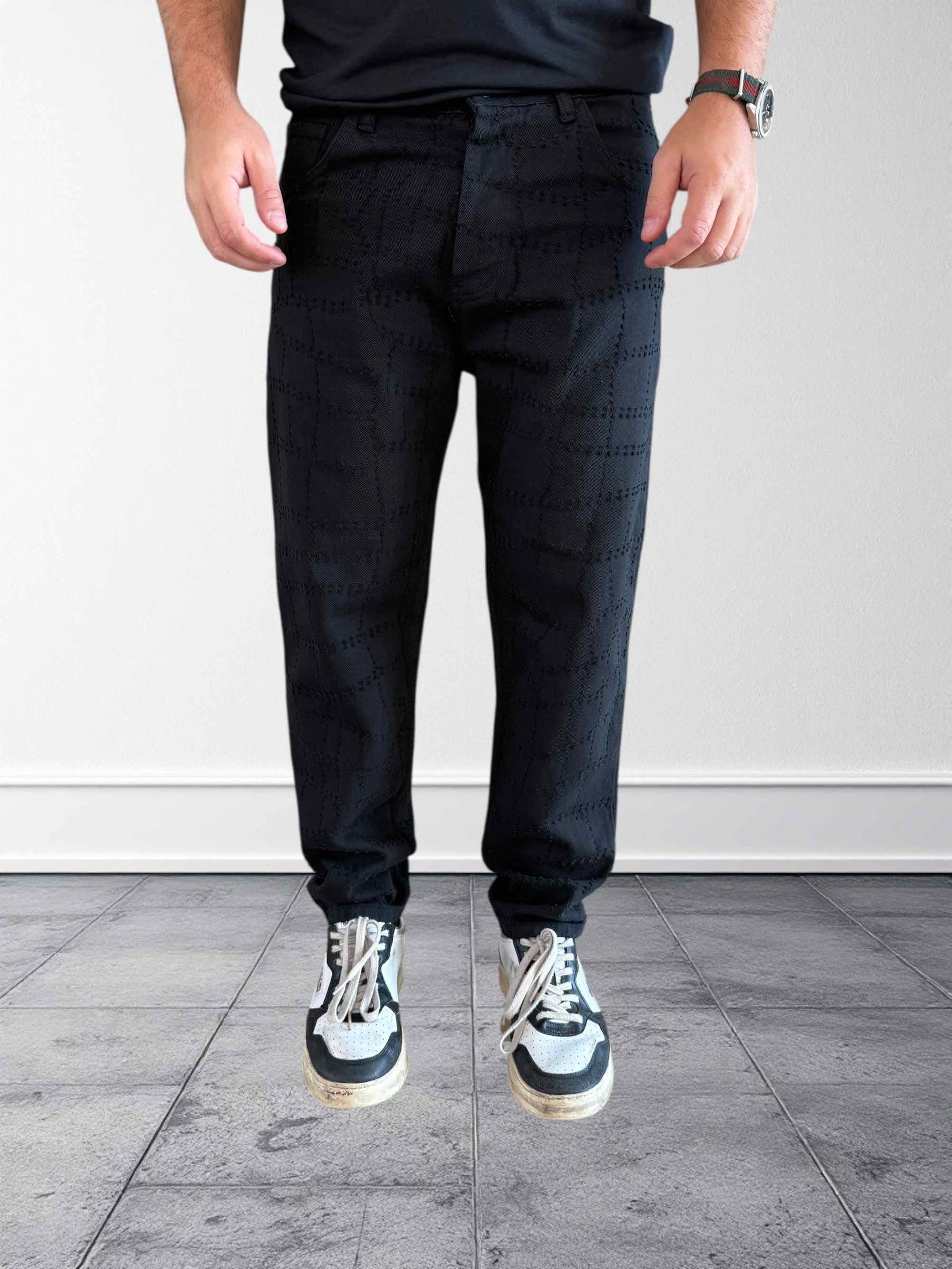 Pantalone 5 tasche lavorato P61 OVERD