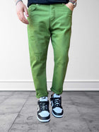 Jeans carrot finti strappi BERNA