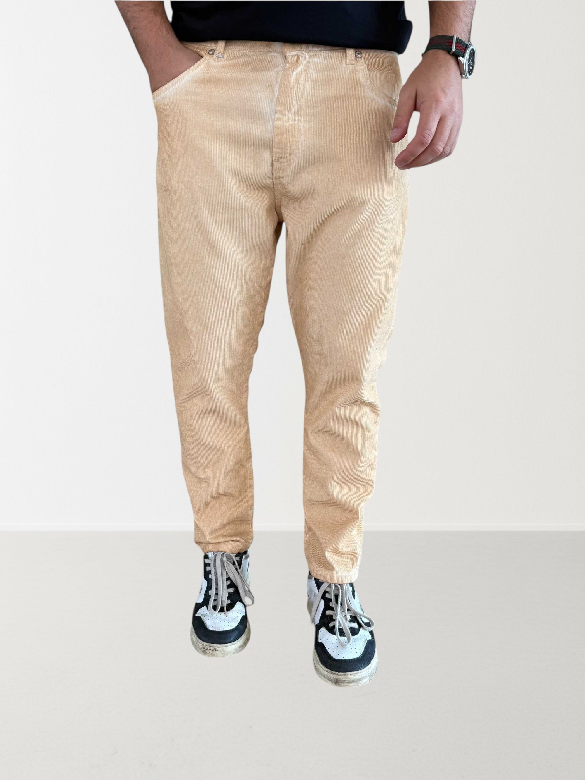 Pantalone maracana cropped velluto 073 BERNA