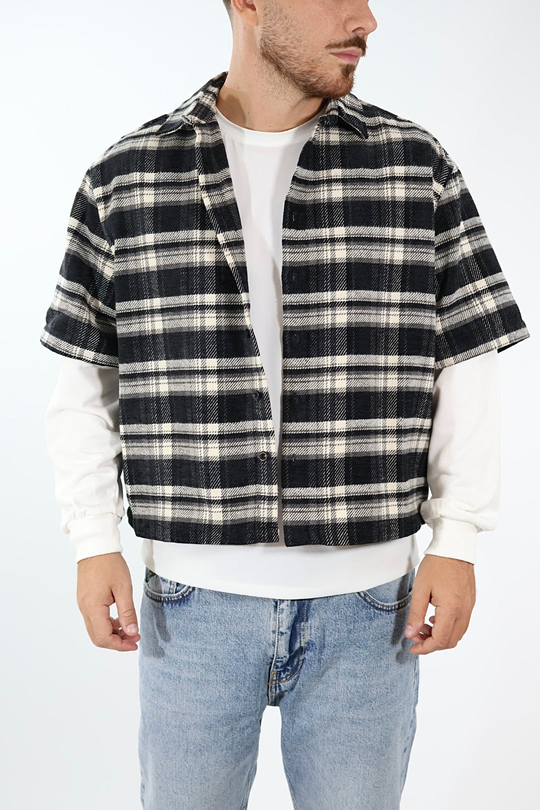 Camicia quadri + felpa 371 BERNA