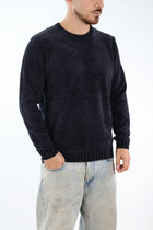 Maglione 363 girocollo ciniglia blu LANDEK
