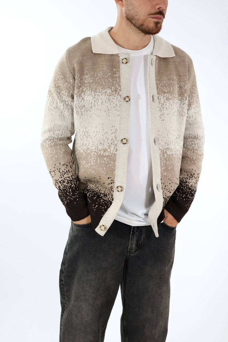Cardigan colletto pixel M80 OVERD
