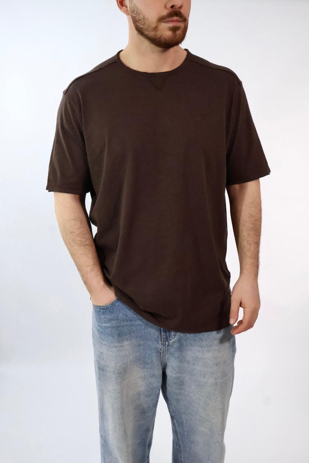 T shirt doppio scollo logo 049 BERNA