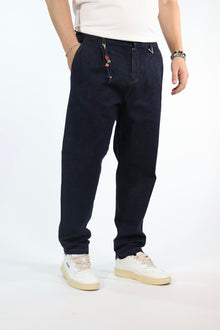 Pantalone 335 denim camp nou cropped BERNA