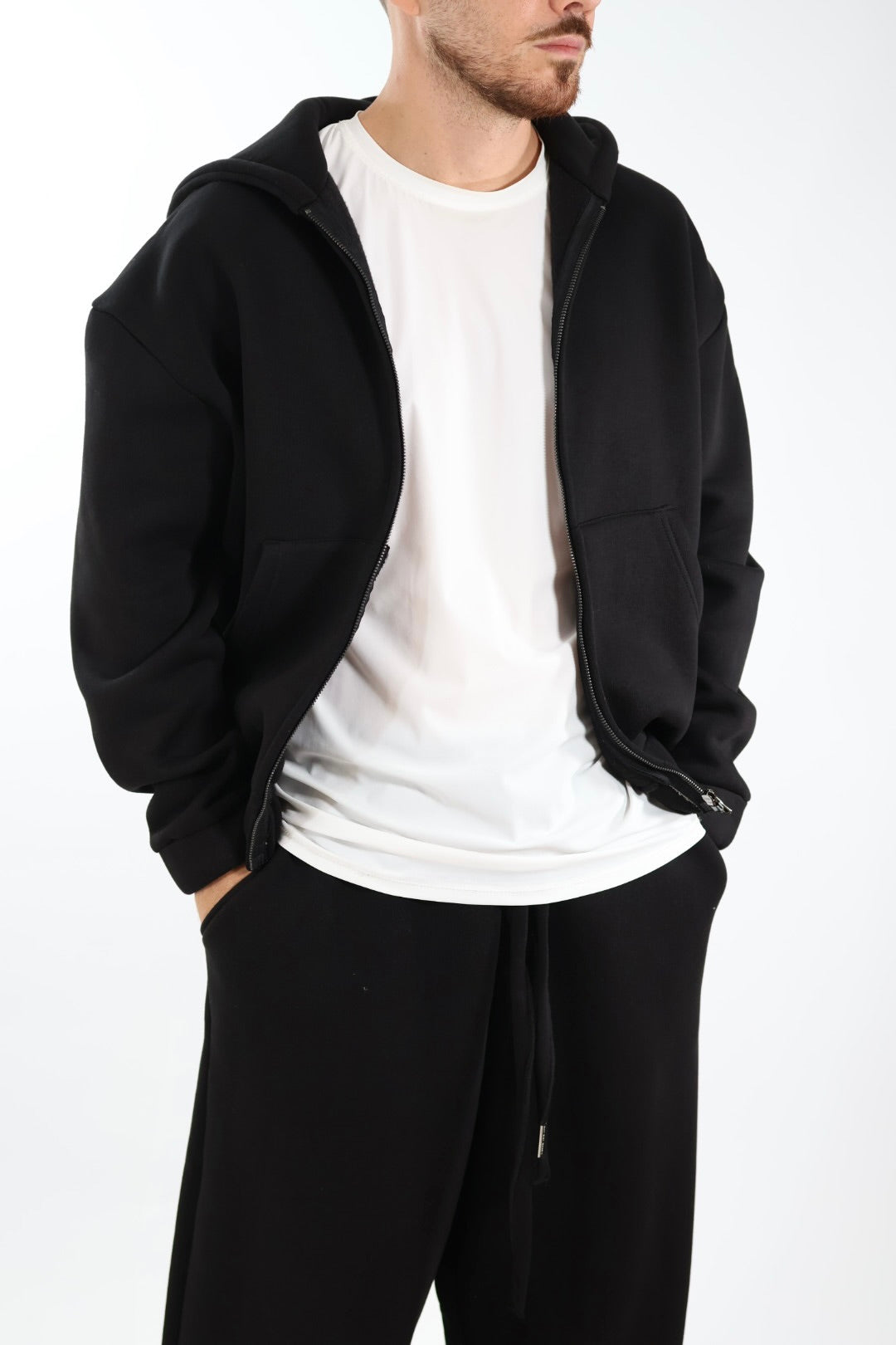 Felpa FL30 zip cappuccio conceptual WHY NOT BRAND