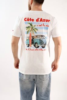 T-shirt stampa cote d’azur A1919 SUPERCULTURE