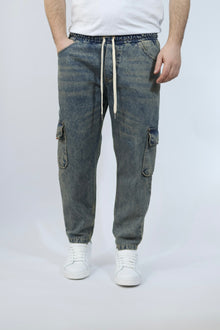 Pantalaccio denim cargo dubai BLACKSUNDAY