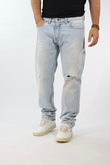 Jeans regular scritte 003 BERNA