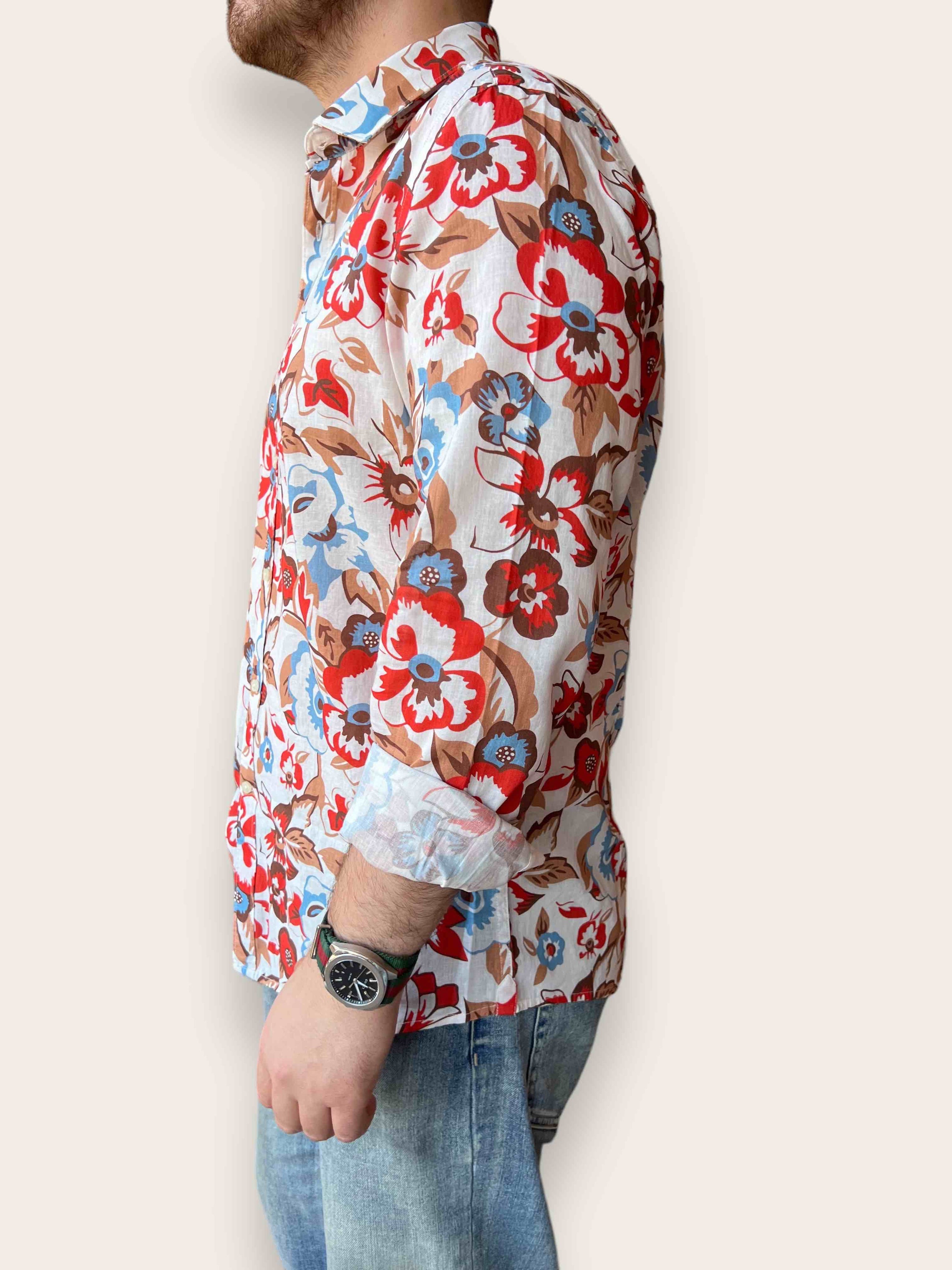 Camicia cotone/lino OVERD