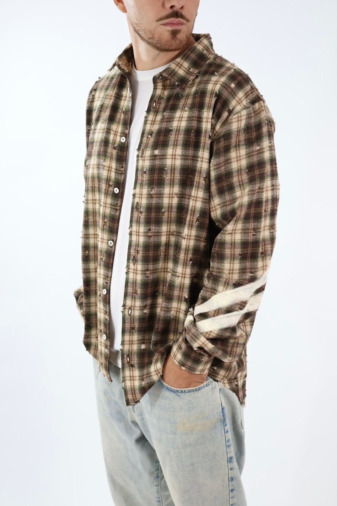 Camicia check flanella logo 840 DISCLAIMER