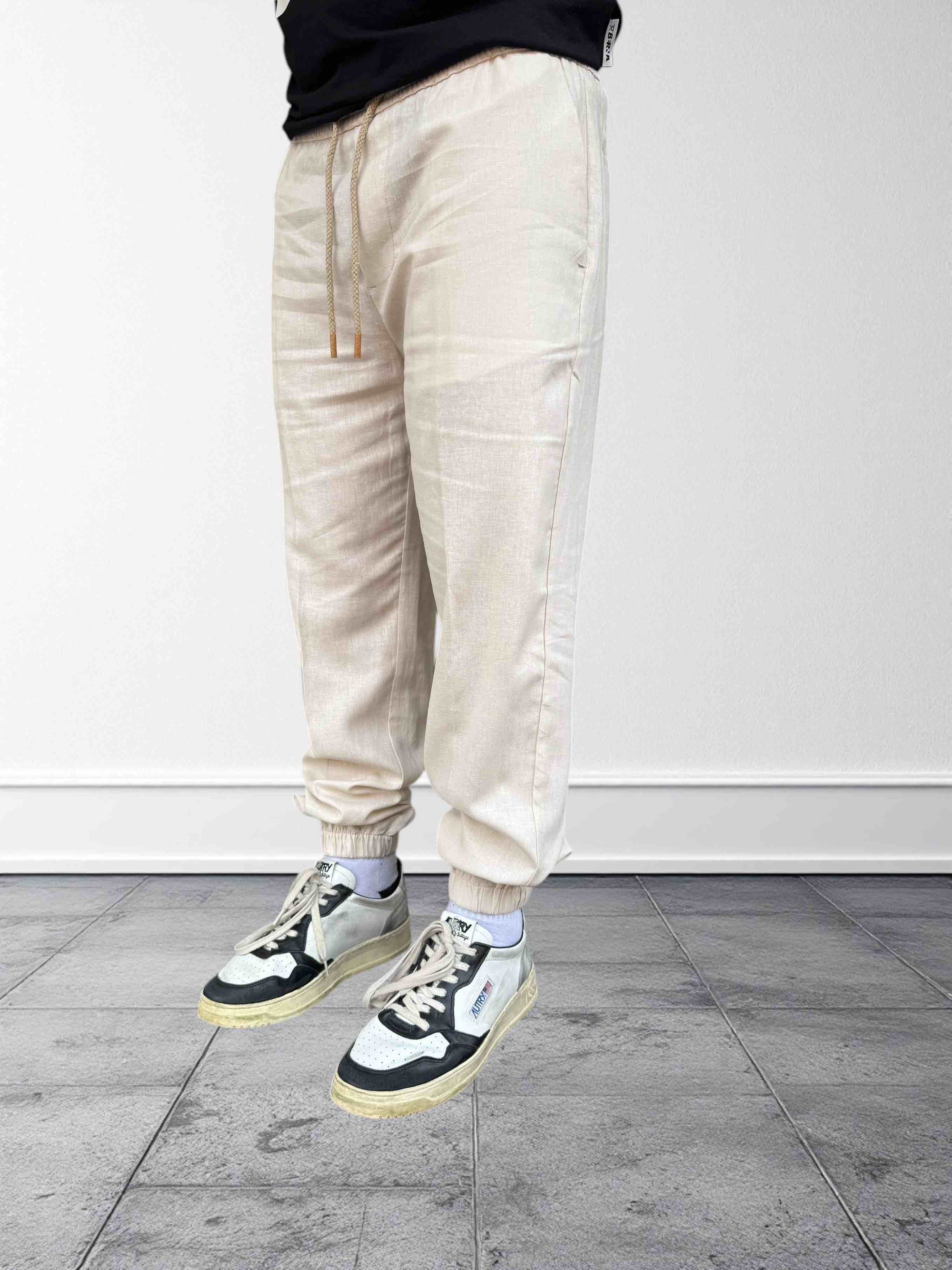Pantalaccio jogger lino slim fit  OVERD