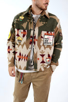 Giacca boxy azteco patch 366 BERNA