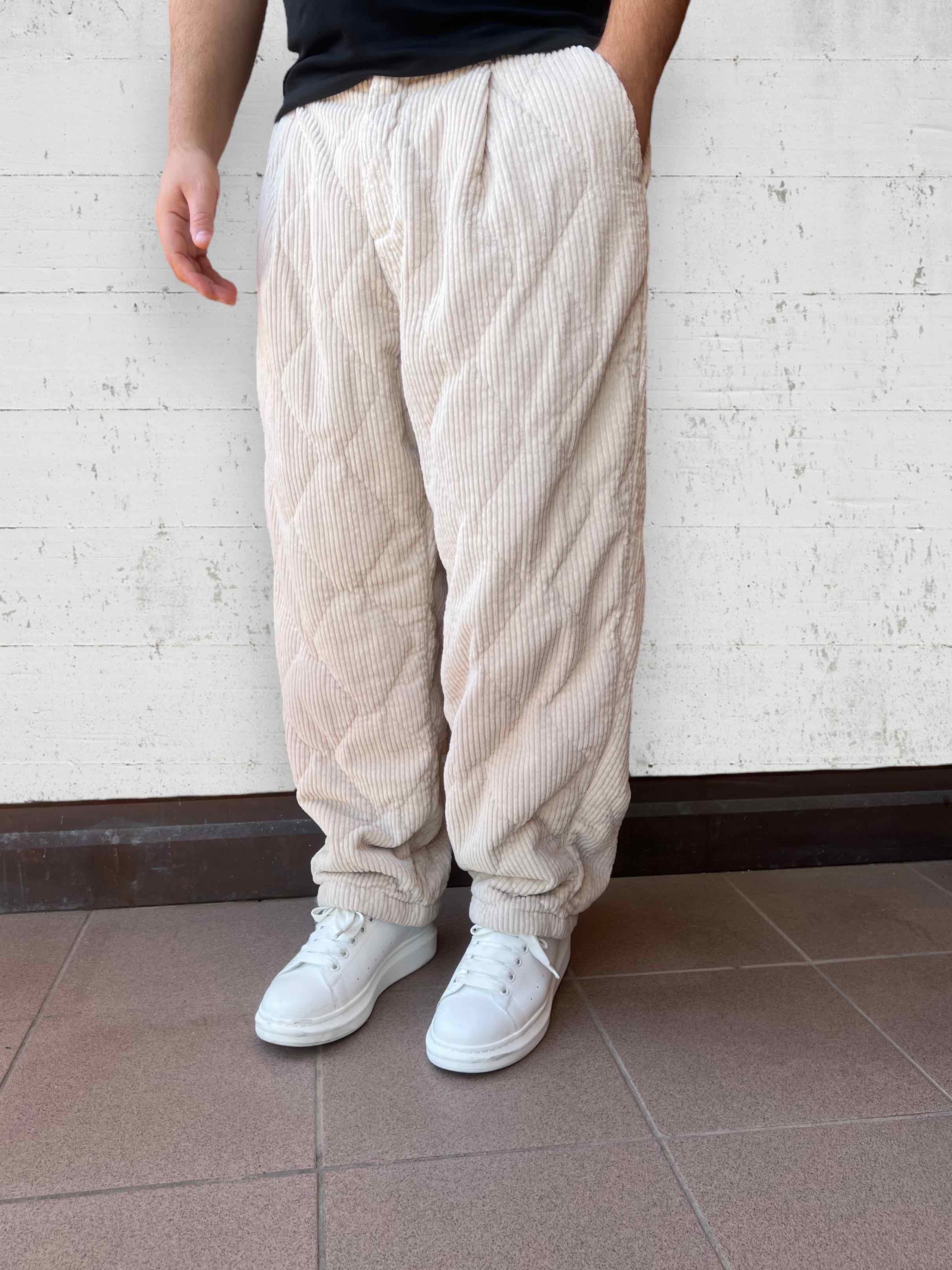 Pantalone velluto trapuntato BERNA