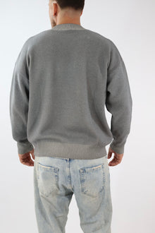 Maglione sfumato nero 757 DISCLAIMER