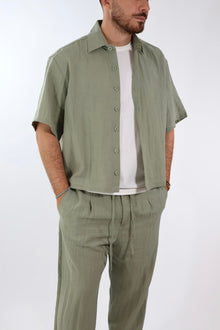 Camicia m/m tencel/lino 420 BERNA
